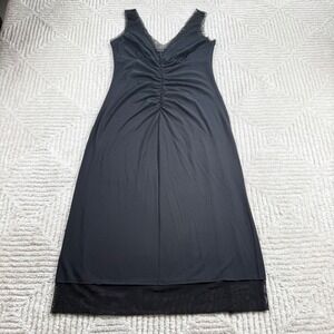 Guess Collection Ruched Midi Dress Women S Black Whimsigoth Grunge Goth 
LBD Y2K